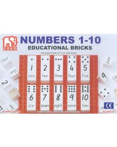 Coko Learning Bricks: Numbers Counting 1-10 30 pc set (Ages 4+)