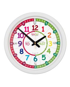 EasyRead Time Teacher Classroom Clock - Rainbow Face