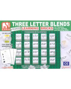 Coko Phonic Learning Bricks: Three Letter Blends (Ages 4+)
