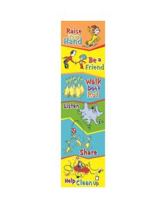Dr Seuss Class Rules 4 Foot Vertical Banner