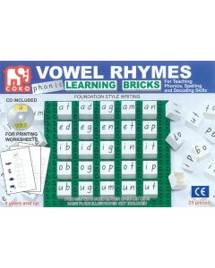 Coko Phonic Learning Bricks: Vowel Rhymes (Ages 4+)