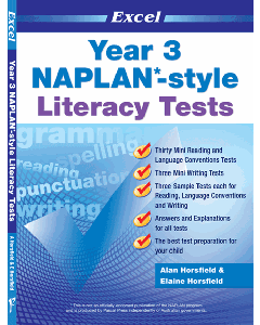Excel NAPLAN*-style Literacy Tests Year 3 