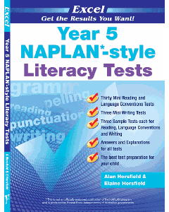 Excel NAPLAN*-style Literacy Tests Year 5