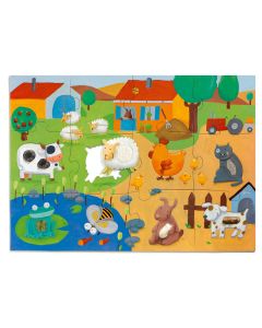 Djeco Tactile Farm 20pc Giant Puzzle (3 years+)