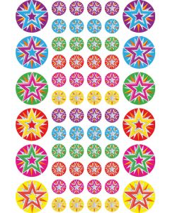 Stars Foil Stickers 36 x 26mm Stars & 144 x 13mm Mini Stars - FS240