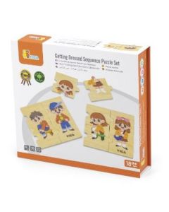 VIGA Getting Dressed Sequence Puzzle Set (18 months+)