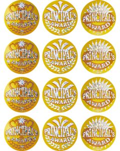 Principal's Award Gold Foil Stickers 40mm (Pack of 72) HP305
