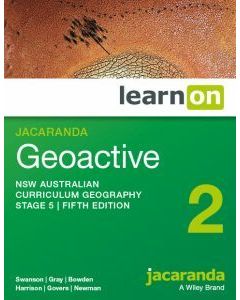 Jacaranda Geoactive 2 Stage 5 NSW AC 5e learnON (Code Emailed)