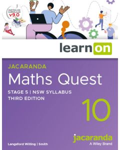 Jacaranda Maths Quest 10 Stage 5 NSW Syllabus 3e learnON (Code Emailed)