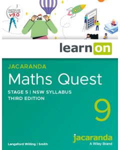 Jacaranda Maths Quest 9 Stage 5 NSW Syllabus 3e learnON (Code Emailed)
