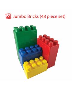 Coko Jumbo Blocks 2 × 4 stud 4 assorted colours 48 pcs
