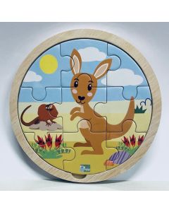 Bush Buddies 9 Pc Puzzle - Kangaroo