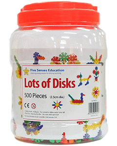 Lots of Disks 500 pieces (2.3cm diameter) (Ages 4+)