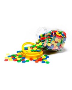 Assorted Colour Counters Jar of 1000 (Ages 3+)