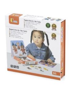 VIGA Magnetic Dress Up - Bear Family (3 years+)