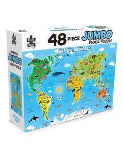 48pc Jumbo Floor World Map