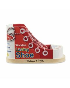 Melissa & Doug Wooden Lacing Shoe (Ages 3+)