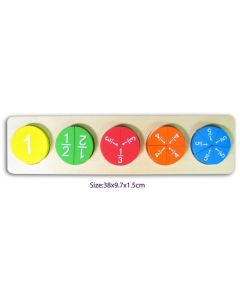 Fun Factory Fraction Puzzle MS00826 (Ages 3+)