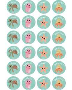 Reef Creatures Merit Stickers - 29mm (Pack of 96) MS018