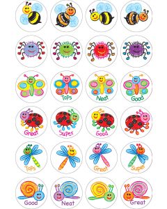 Kid Drawn Bugs Merit Stickers - 29mm (Pack of 96) MS026