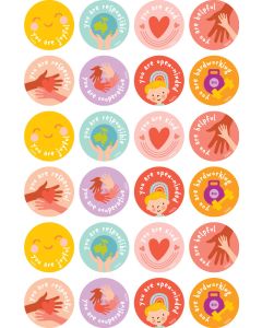 Character Values Merit Stickers - 29mm (Pack of 96) MS032