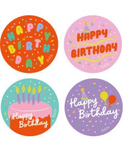 Birthday Merit Stickers - 29mm (Pack of 96) MS058