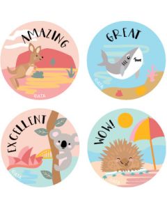 Australiana Merit Stickers - 29mm (Pack of 96) MS078