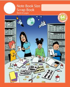 Notebook Size Scrap Book 64pp Red Cover