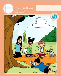 Notebook Size Exercise Book 4mm Dotted Thirds 48pp