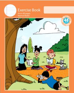 Notebook Size Exercise Book 4mm Normal Ruled 48pp