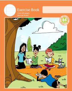 Notebook Size Exercise Book 4mm Normal Ruled 64pp