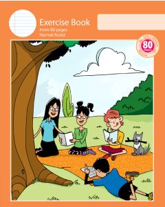 Notebook Size Exercise Book 4mm Normal Ruled 80pp