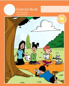 Notebook Size Exercise Book 4mm Normal Ruled 96pp