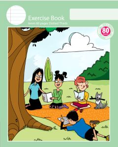 Notebook Size Exercise Book 6mm Dotted Thirds 80pp