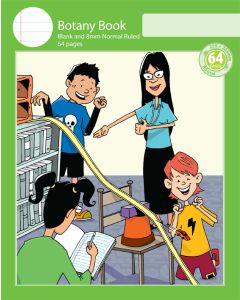 Notebook Size Botany Book 8mm Normal Ruled 64pp