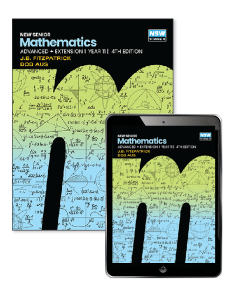 [Pre-order] New Senior Mathematics Advanced + Extension 1 Year 11, 4e Student Book with eBook [Due Term 4 2025]