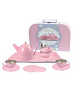 Pink Tin Tea Set