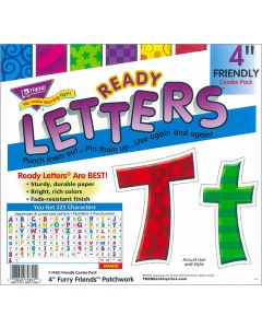 Ready Letters 4" Furry Friends Patchwork