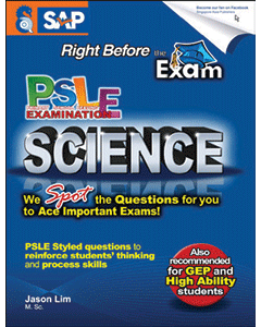 Right Before The Exam - PSLE SCIENCE