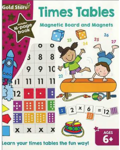 Gold Stars Magnetic Board - Times Table