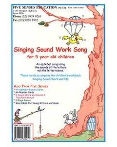 Singing Sound Work Student Cards for 5 year old children