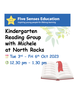 7-10 Oct 2025: Kinder Reading & Writing: 10am with Michele at North Rocks