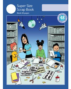 Super Size Scrap Book 48pp Blue Cover