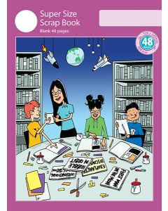 Super Size Scrap Book 48pp Purple Cover