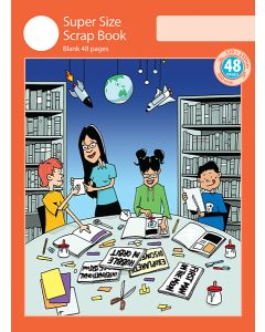 Super Size Scrap Book 48pp Red Cover