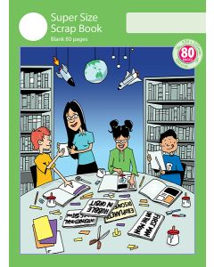 Super Size Scrap Book 80pp Green Cover