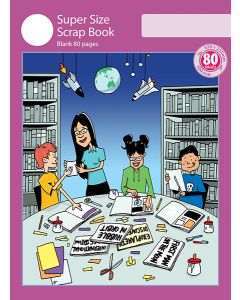 Super Size Scrap Book 80pp Purple Cover