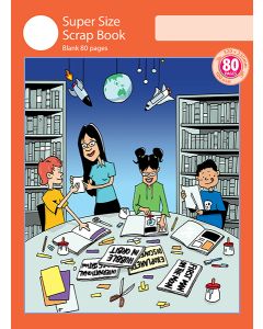 Super Size Scrap Book 80pp Red Cover