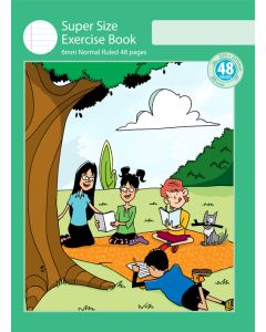 Super Size Exercise Book 6mm Normal Ruled 48pp