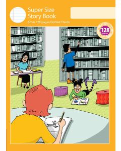 Super Size Story Book 6mm 128pp Outline Frame & Dotted Thirds